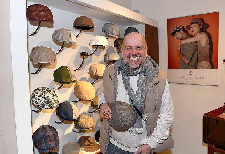 Oliver Rauh beim "Gut braucht Hut" - Get-together mit Michael Zechbauer im MAYSER-Zechbauer Store in München / 15. Mai 2023 ©Foto:: Schneider-Press/Wolfgang Breiteneicher 